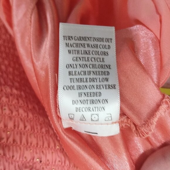 VTG Y2K Almost Famous Strappy Chiffon Fit & Flare Mini Dress XL Coquette - Picture 6 of 7